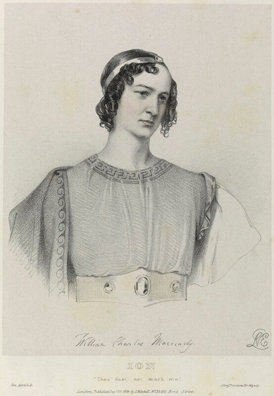 William charles macready as ion npg d22098