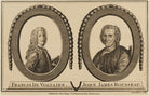 Voltaire; Jean Jacques Rousseau NPG D16170