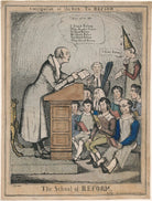 'The School of Reform' (Charles Grey, 2nd Earl Grey; John Singleton Copley, Baron Lyndhurst; Henry Brougham, 1st Baron Brougham and Vaux; Henry Goulburn; Arthur Wellesley, 1st Duke of Wellington; Sir Robert Peel, 2nd Bt and five other unknown sitters) NPG D48845