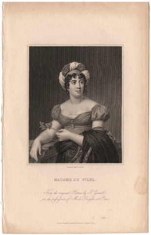 Anne Louise Germaine (née Necker), Madame de Staël-Hollstein NPG D13758