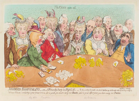 'Modern hospitality, - or - a friendly party in high life' NPG D12447