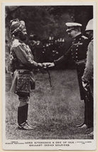 Herbert Kitchener, 1st Earl Kitchener greets an Indian soldier NPG x194115