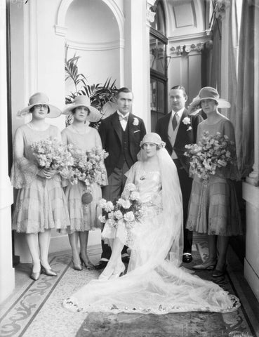 Nancy Dearden (née Burt), Peregrine Robert Dearden and wedding party NPG x184510