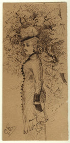 Figure study of an unknown woman NPG D23215