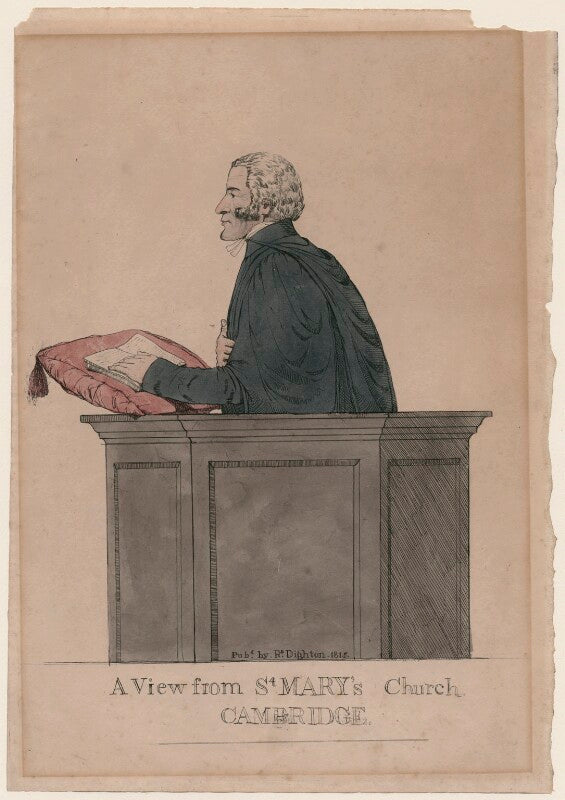 Charles simeon ('a view from st mary's church, cambridge') npg d47080