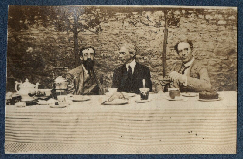 Lytton strachey; bertrand russell; philip edward morrell npg ax140632