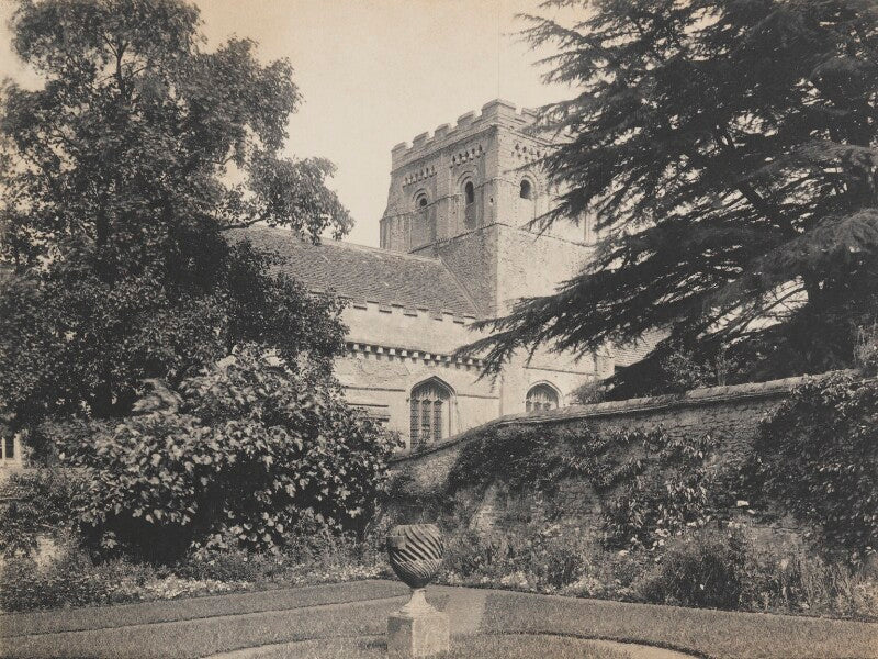 'iffley church with conner of court place walled garden' npg ax160745