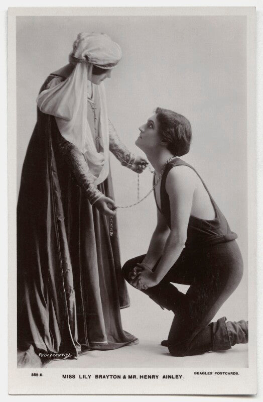Henry hinchliffe ainley and lily brayton as orlando and rosalind in 'as you like it' npg x131443
