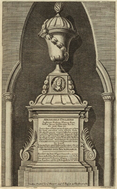Monument to abraham cowley in westminster abbey npg d33715