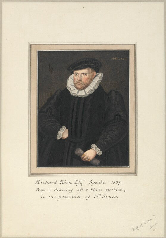 Richard Rich, 1st Baron Rich Portrait Print – National Portrait Gallery ...
