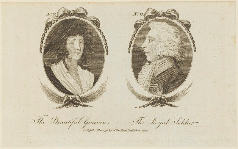 'the beautiful genevese and the royal soldier' (prince edward, duke of kent and strathearn) npg d16073