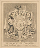 Design for a New Coat of Arms. Dedicated to Mothers Wood, Windsor & Co. & all the Fancy Queens. NPG D17907a