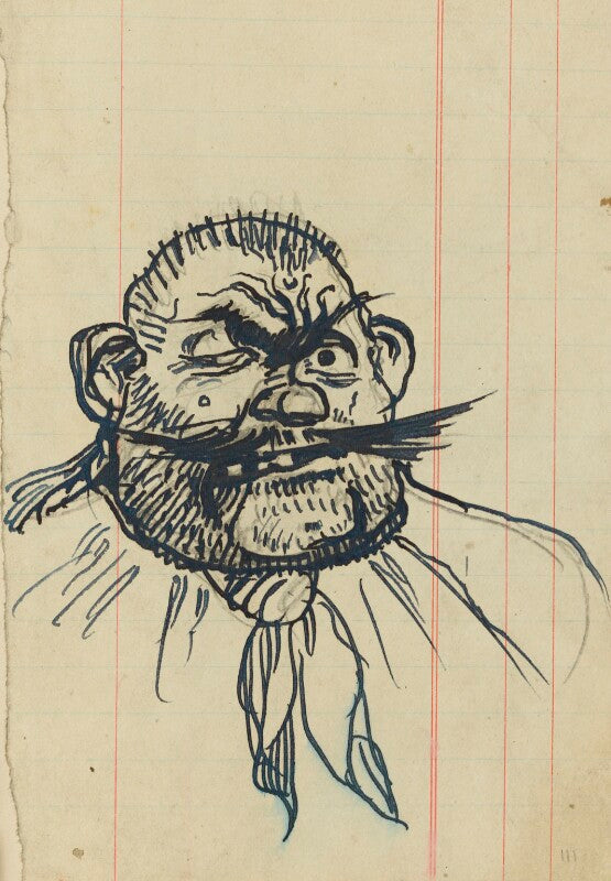 Comic sketch (unknown sitter) npg d43169