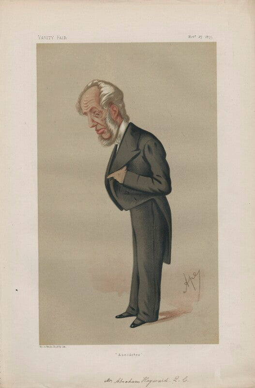 Abraham hayward ('men of the day. no. 117."') npg d43720