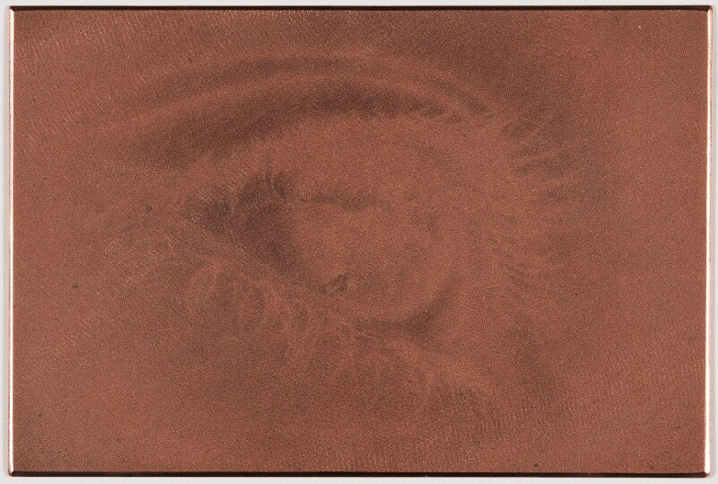 Mezzotinted copper plate npg d49615