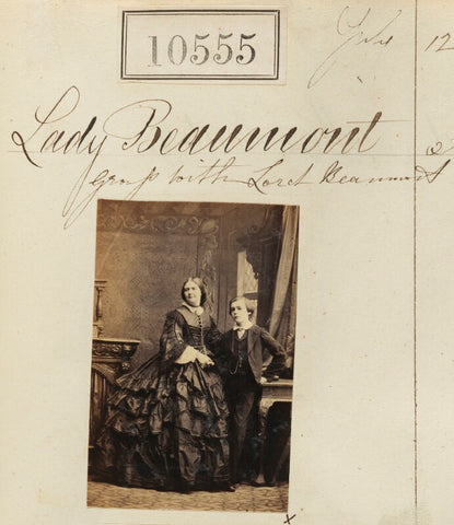 Lady Beaumont; Lord Beaumont NPG Ax60269