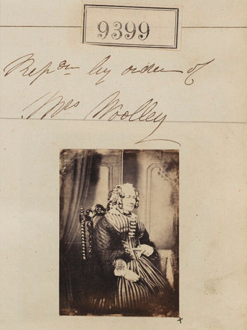 'Reproduction by order of Mrs Woolley' NPG Ax59205