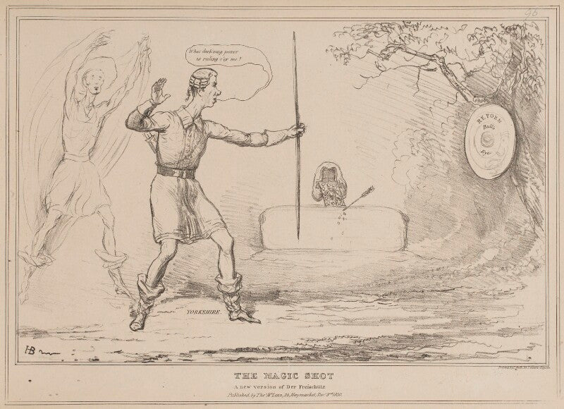 The magic shot (charles grey, 2nd earl grey; henry brougham, 1st baron brougham and vaux) npg d41031