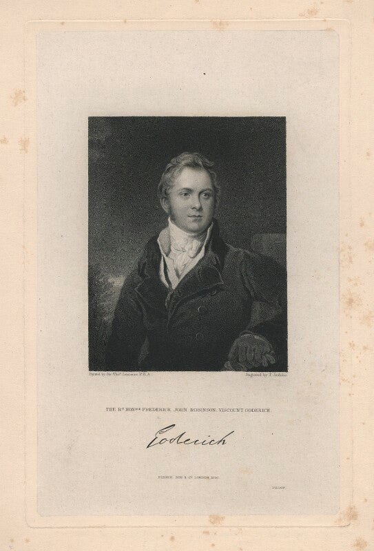 Frederick john robinson, 1st earl of ripon npg d5822