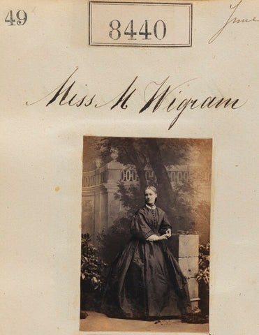 Miss M. Wigram NPG Ax58262