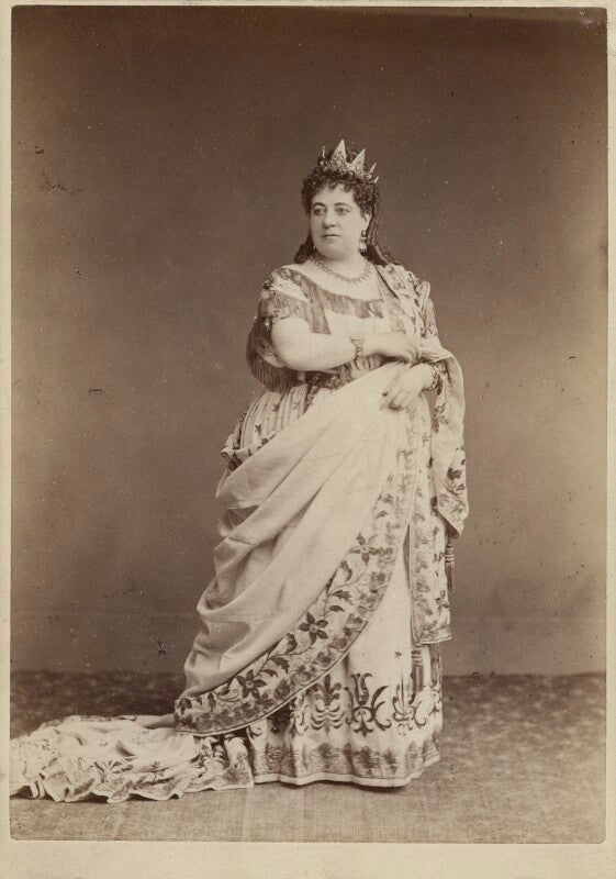 (johanna) therese carolina tietjens (titiens) as lucrezia borgia in 'lucrezia borgia' npg ax30372