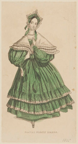 'Social Party Dress', January 1835 NPG D47680