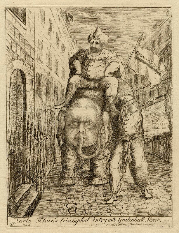 'carlo khan's triumphal entry into leadenhall street' npg d16765