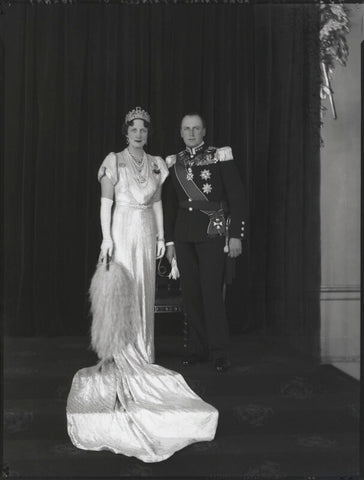 Princess Martha of Sweden; Olav V, King of Norway NPG x126944