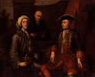 Three unknown men, of which two formerly known as John Montagu, 2nd Duke of Montagu, James O'Hara, 2nd Baron Tyrawley NPG 2034