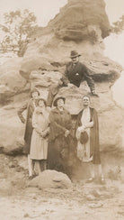 E.Q. Nicholson; Elsie Myers (née Palmer); Leopold Hamilton Myers; Eveleen ('Eve') Clarke (née Myers) NPG x74695