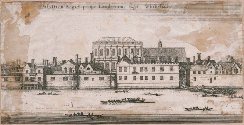 Palatium regis propè londinum, vulgo white hall npg d18033