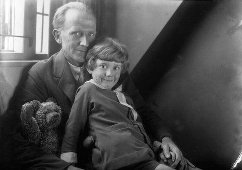 A.A. Milne; Christopher Robin Milne and Pooh Bear NPG x19575