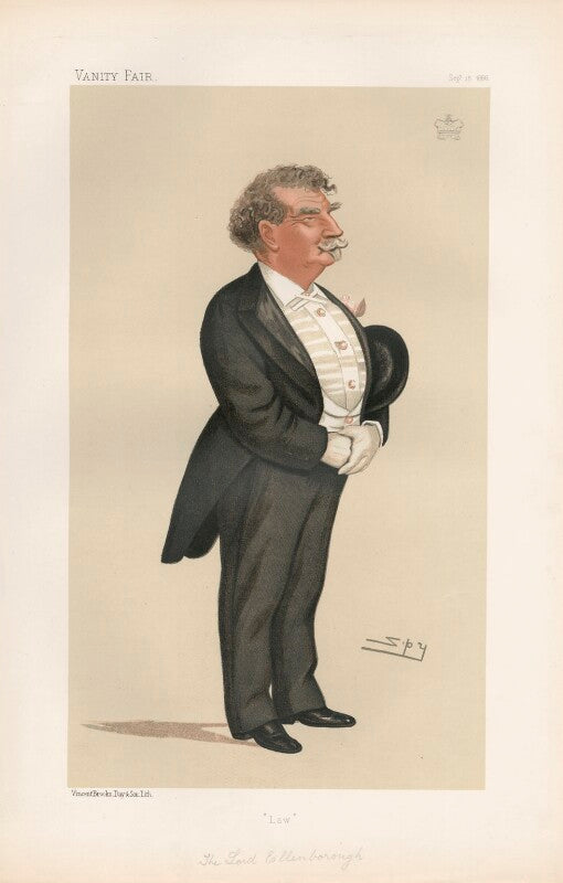 Charles edmund law, 3rd baron ellenborough ('statesmen. no. 499.') npg d44297