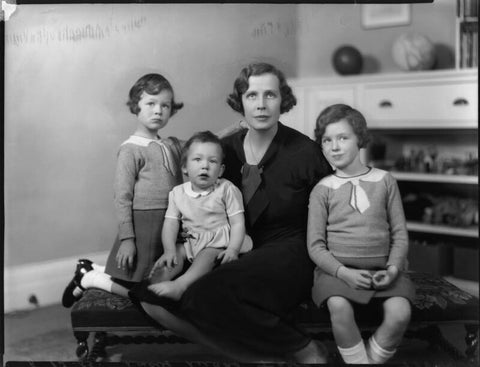 Lady Munro-Lucas-Tooth with her children NPG x124415