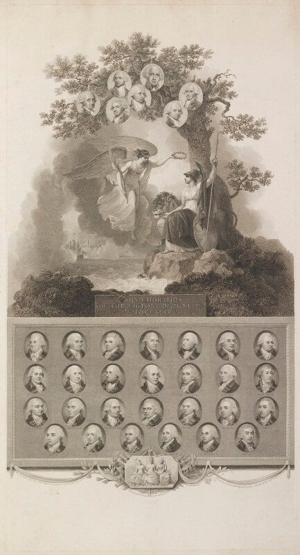 'commemoration of the victory of june 1st 1794' npg d17016