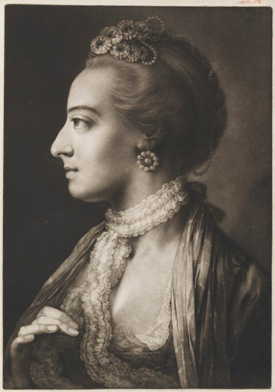 Fashionable woman wearing lace necklet npg d11294