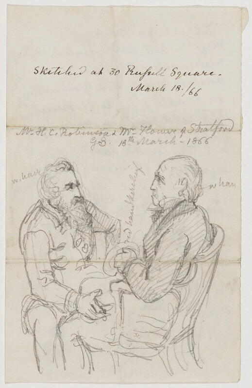 Henry crabb robinson; edward fordham flower npg d107