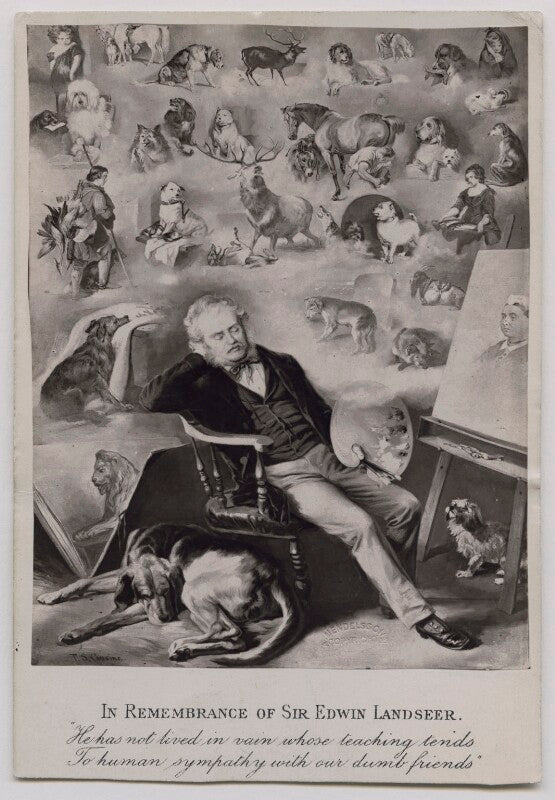 'in remembrance of sir edwin landseer' (sir edwin landseer) npg x136661