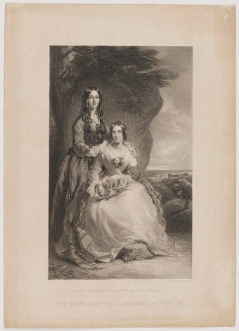 The Right Honble Lady Foley and The Right Honble The Lady Adeliza Howard NPG D36996