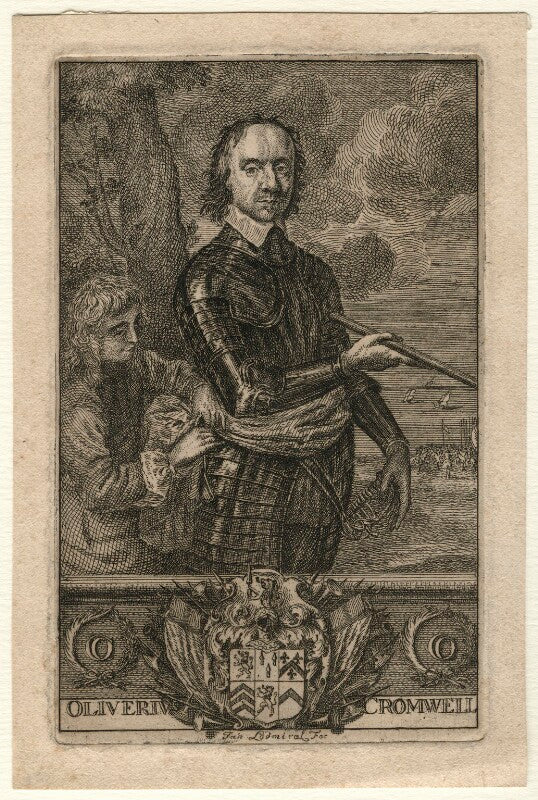 Oliver cromwell and an unknown page npg d16566