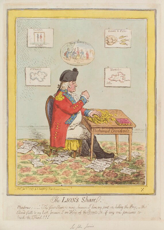 John jervis, earl of st vincent ('the lion's share') npg d12591