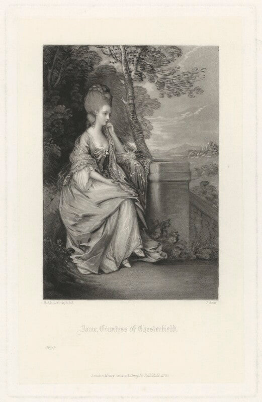 Anne stanhope (née thistlethwaite), countess of chesterfield npg d33071