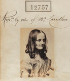 Unknown girl ('Reproduction by order of Mrs Caruther') NPG Ax62400