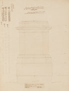 Sketch of pedestal for Statue of the Duke of Wellington NPG 316a(137)