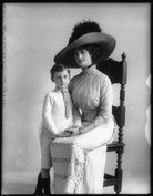 Sir Christopher Albert De Bathe, 6th Bt; Violet Lindsay De Bathe NPG x104001