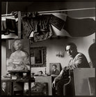 Pietro Annigoni with his portrait of the Marchioness of Dufferin and Ava NPG x133259