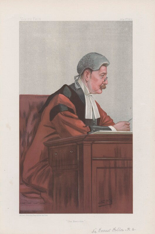 Sir forrest fulton ('judges. no. 60. "the recorder."') npg d45178