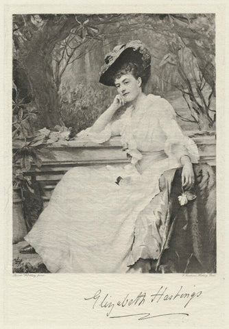 Elizabeth Evelyn Hastings (née Harbord), Lady Hastings NPG D35572
