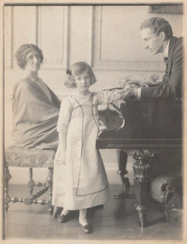 Lady ottoline morrell, with philip edward morrell and their daughter, julian vinogradoff (née morrell) npg p480