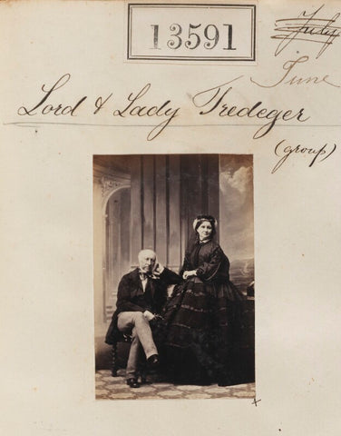 Charles Morgan Robinson Morgan, 1st Baron Tredegar; Rosamund (née Mundy), Lady Tredegar NPG Ax63224